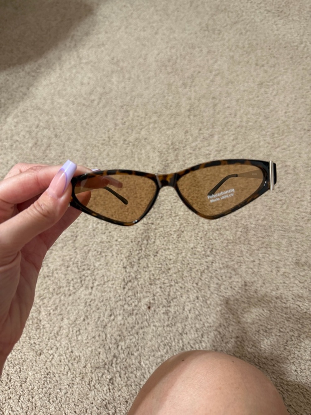 Fashion Nova Tortoise Cat-Eye Sunglasses with Brown Lenses